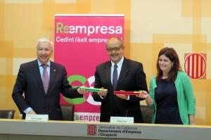 Felip Puig signa un conveni amb la Fundació Cecot Innovació per a l’impuls del projecte Reempresa