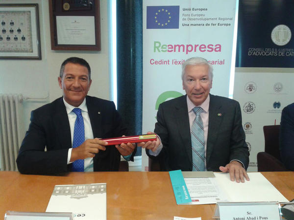 El Consell de l’Advocacia Catalana i la patronal Cecot signen un conveni de col•laboració per di-fondre la Reempresa