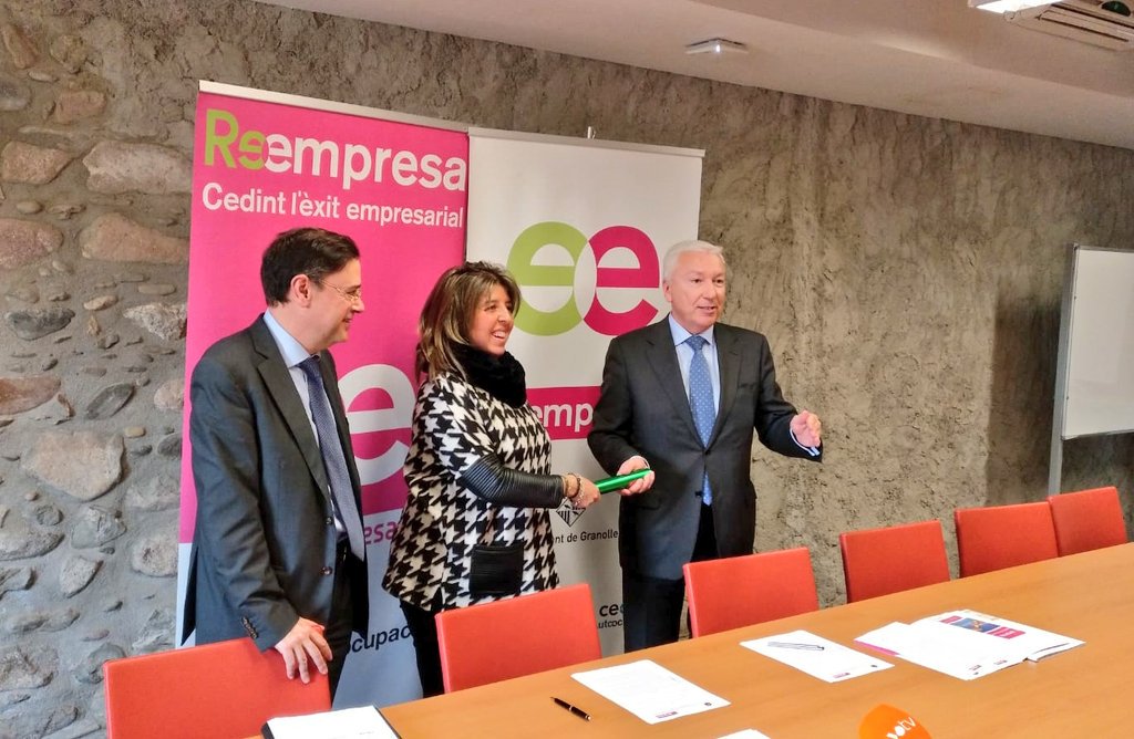Gran Centre Granollers i la patronal Cecot signen un conveni de col·laboració per difondre la Reempresa