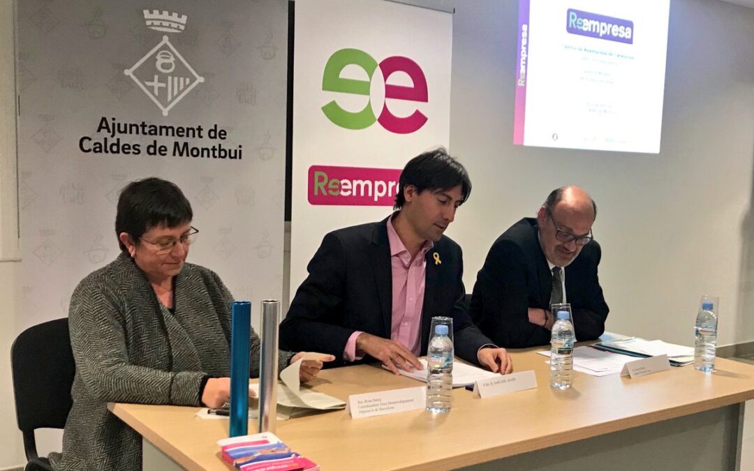 L’Ajuntament de Caldes de Montbui renova el seu compromís amb la Reempresa per garantir la continuïtat de les empreses del territori