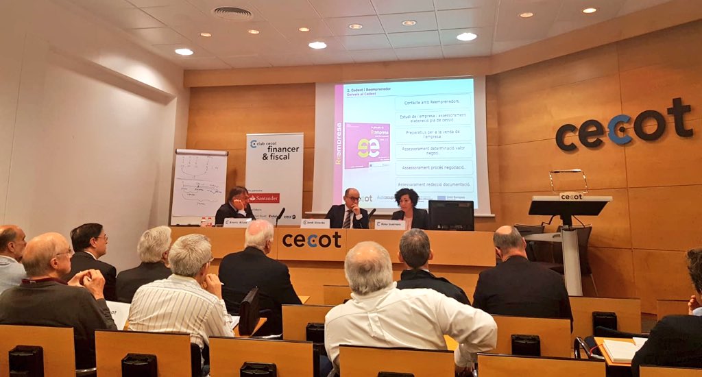 Reempresa es presenta com a model de transmissió empresarial al Cicle Empresa Familiar de la Cecot