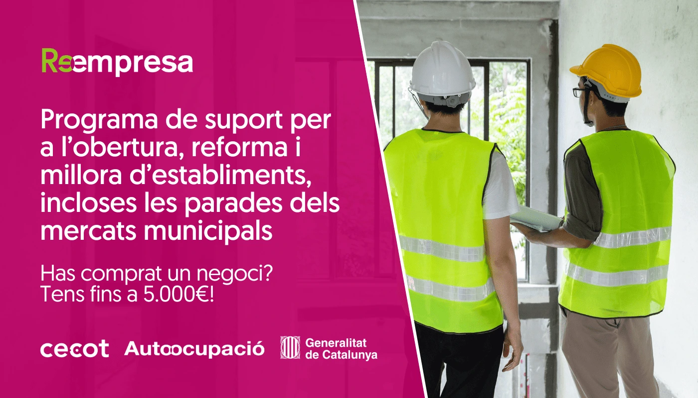 Programa de suport per a l’obertura, reforma i millora d’establiments, incloses les parades dels mercats municipals – CCAM Programa de suport per a l’obertura, reforma i millora d’establiments, incloses les parades dels mercats municipals - CCAM